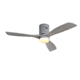 52 Inch Ceiling Fan Lights 3 Solid Wood Fan Blade Noiseless Reversible Motor Remote Control W93443059