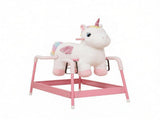 Unicorn Spring Rocking Horse Kids, Plush Ride on Horse with Neighing Sounds, Animal Ride on Toy 64448763