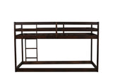 Solid Wooden, Solid Rubber Wooden Twin over Twin Loft Bed with Ladder, with Bed Platform of W504P191669