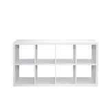 8-Cube Organizer Storage with Opened Back Shelves,2 X 4 Cube Bookcase Book Shleves for Home, Office 02606646
