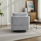 31.5"W Swivel Accent Chair and Comfy Round Accent Single Sofa Chair, 360 Degree Club Chair, Lounge W1852P204917