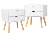 40*30*60cm Simple And Modern White Cabinet, Wood Color Legs, MDF Spray Paint, High Legs, Two 44698952