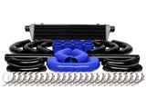 Universal 12 pcs 2.5' Blue Coupler Black Piping Intercooler KitT-Bolt Clamps Black 95520436