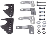 Universal Coil-Over Rear Lower Kit Adjustable Shock Mount Brackets Steel for 3" Axle Tubes 76366507