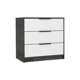 Kaia 3 Drawers Dresser, Superior Top -Smokey Oak / White B07092022