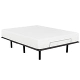 ZNTS Adjustable Bed Base with Wired Remote, Twin XL Size Bed Frame, Metal Frame, Black B011P203577