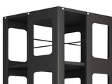 4-Tier All-Steel Rotating Bookshelf with 360&deg Wheels, Large Size Sturdy & Spacious Book Rack, New W1779P305250
