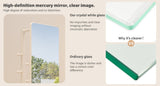 Full-length mirror, rubber wood mirror, 65.7 x 17.7 inches , can W2987P288952