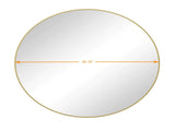 Wall Mirror 39 Inch Gold Circular Mirror Metal Framed Mirror Round Vanity Mirror Dressing Mirror, 75612029