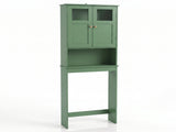 2-Door Painted MDF Toilet Cabinet 23.23*8.66*66.93in Forest Green 62018704