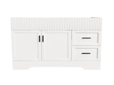 42 Inch Modern Bathroom Vanity with 2 Drawers, Vertical Grain MDF Cabinet with Soft-Close Doors and W509P493622