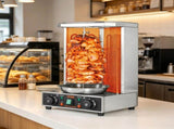 Grill Machine, 13lbs Capacity, Chicken Shawarma Cooker Machine with 2 Burners 04123128