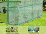 143x143x195cm Black Iron Pipe Steeple With 8 Pieces Grid Flower Stand With Zipper Rolling Door PE 02250966