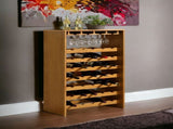 Hanzi Oak Finish Wine Rack B2726P408073