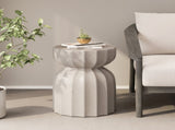 13" Modern Outdoor and Indoor Waterproof Coffee Table and Side Table Set, Durable MgO Cement Design, W757P332044