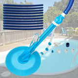 ZNTS Auto Swimming Pool Cleaner with 10pcs Durable Hose Blue 13722070