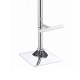 Grey and Chrome Adjustable Bar Stool B062P153523