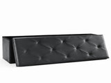 43 Inches Folding Ottoman with Storage Bench, Foot Rest Stool, End of Bed Storage Bench Upholstered, 67662498