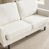 COOLMORE Loveseat Sofa, Mid Century Modern Love Seat, 2 Seater Sofaes for Living Room, Small W395P238823