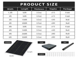 XISHAN 6'X300' Black HDPE 90 Gram Weed Barrier Fabric 82730081