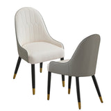 Modern Dining Chairs Set of 2 pcs Faux leather Dining Chair with Metal legs for Living Room/Dining W509P167720