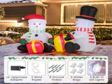 5 Feet Snowman Christmas Inflatables with Gift Boxes 45860916