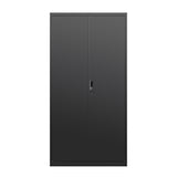 Metal Wardrobe Cabinet with Hanging Rod and Lock,black Armoire Wardrobe Closet,Clothing Locker W1247P221096