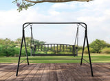 118*46*47cm Iron Art With Iron Chain Vertical Bar Backrest 200kg Iron Swing BlackSwing frames not 19772343