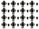 SBC 350 1.60 Ratio 3/8" Self-Aligning Stainless Steel Roller Rocker Arms Nuts 58689010