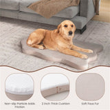 ZNTS 43 " Orthopedic Dog Bed for Large Dogs ﻿Beige 15259232