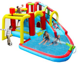 7 in1 Inflatable slide water park bouncing house outdoor Soccer garden bouncer with Splash pool & W167790010