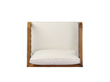 Acacia wood patio furniture club chair,24" deep seat design with soft cushion, suitable for N780P387144T