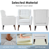 Modern Accent Chair,Teddy Fabric Living Room Chairs Comfy Reading Chair,Mid Century Accent Chair, W1028P236468