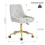Modern teddy velvet fabric golden leg living room furniture dining, gold-plated five-claw W210P228615