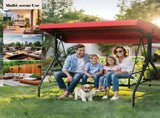 Outdoor Swing Cushions 63 Inch, Waterproof 4" Thick Porch Swing Cushion Replacement with Backrest 92934738