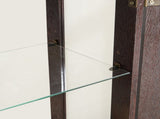2 Doors Curio Cabinet with Tempered Glass Doors, Curio Cabinets with Mirrored Back Panel and 65434704