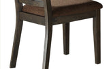 Jameson Brown Fabric & Espresso Finish Side Chair B2726P272385