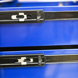 7 DRAWERS MULTIFUNCTIONAL TOOL CART WITH WHEELS-BLACKBLUE W1102P160642