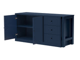 89.7''Wooden Sideboard with Extendable Table,Multifunctional Storage Cabinet with 2 Doors N711P334768V