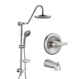 Shower Head with Handheld Shower System with 8" Rain Shower Head with Tub Spout W121949100