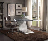 Distress Chocolate Swivel Office Chair with Pneumatic Lift B062P215475