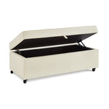 Modern Large Comfort Sofa Ottoman with Storage, Modular Sectional Storage Ottoman With Wheels For W2186P178507