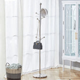 Main Stainless Steel Spray Painted Hanger, Modern Silver Stainless Steel Coat Rack, Solid Wood W1151P276821