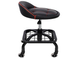 Rolling Padded Shop Seat with Wheels, Adjustable Height Mechanic Stool for Garage, Workshop, Home W465P327703