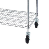 ZNTS 4-Tier NSF Heavy Duty Adjustable Storage Metal Rack with Wheels & Shelf Liners Ideal for Garage, 20930977