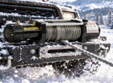 12,000 lb Electric Winch Dual Wired/Wireless Operation with Synthetic Rope & Towing Chain 90330008