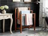 3Tier Freestanding Hardwood Ladder, Farmhouse Vertical Storage Rack, SpaceSaving Step 64628831
