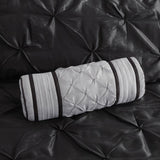 7 Piece Tufted Comforter Set Black King B03596936
