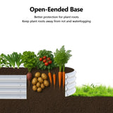2 Pcs 631ft Raised Garden Bed, Oval Galvanized Outdoor Planter Box, Metal Garden Bed for Planting 93554205
