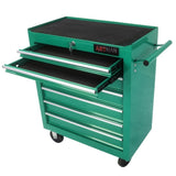 ZNTS 7 DRAWERS MULTIFUNCTIONAL TOOL CART WITH WHEELS-GREEN W1102126231